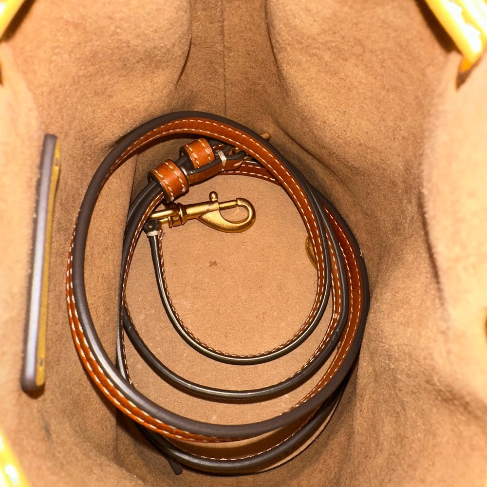 Tory Burch Bucket Bag in Golden Sunset - Picture 7 of 10